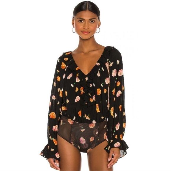 Free People Intimately Floral lace Bodysuit NWOT - Picture 10 of 11